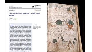 Voynich Manuscript was Written in a Single Natural Language Cyptologia by Ponnaluri [upl. by Caddaric]