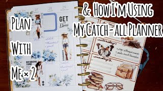 Plan With Me in Two Different Planners Happy Planner and Bullet Journal PWM [upl. by Irish]