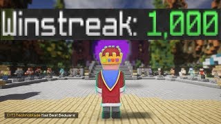 bedwars 1000 winstreak world record [upl. by Voltmer648]