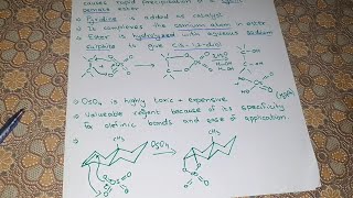 Diol Formation  Reaction of Alkene with osmium tetraoxide and with KMnO4  Complete mechanism [upl. by Noitsuj604]