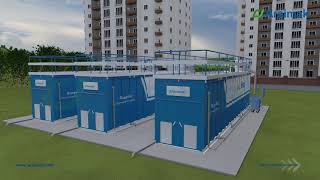 Ecocycle FBBR  Compact Sewage Treatment Units  Arsimak [upl. by Eimiaj]