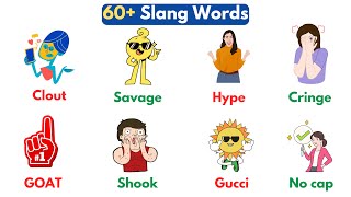 60 Slang Words In English  English Slang Words  Advanced English Vocabulary [upl. by Irod]