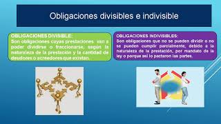 obligaciones divisibles e indivisibles [upl. by Maram514]