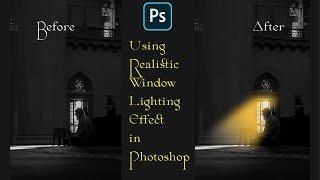 Realistic Window Lighting Effect in Photoshop  Sun Light Effect  Window Sun Rays in Photoshop [upl. by Eiggep]