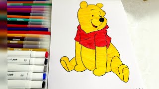 Winne the Pooh Coloring Video For Kids [upl. by Taveda]