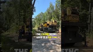 Shipping Container Home Crane Install 🚚 🏗️ tinyhouse tinyhome containerhomebuild [upl. by Etiuqram]