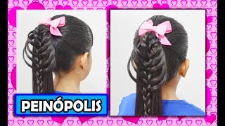 Peinados con Coletas para Niñas Faciles y Rapidos 💗 Trenzas con Volumen [upl. by Schreibman368]