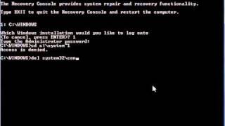 System Restore Using the Recovery Console in Windows XP [upl. by Apps115]