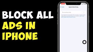 How To Block All Ads In iPhone  Block All Advertisements On All iPhone [upl. by Louanne]