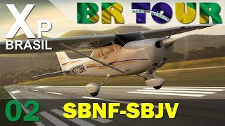 X Plane 11  BR Tour  02 SBNFSBJV  Navegantes  Joinville [upl. by Adorl]