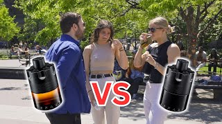 Azzaro The Most Wanted EDP Intense vs Azzaro The Most Wanted Parfum Fragrance Battle Womens Reaction [upl. by Elora]