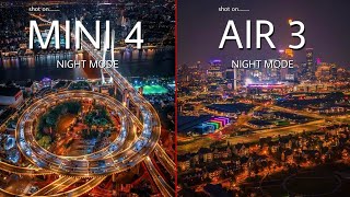 DJI Mini 4 Pro VS DJI AIR 3  NIGHT MODE  Camera Test [upl. by Gilud]