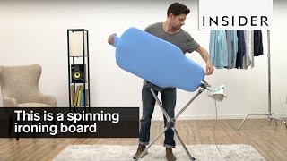 This spinning ironing board fixes the worst part about ironing [upl. by Ecital]