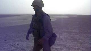 Marine Kicks Door in Iraq Funny [upl. by Enyt513]