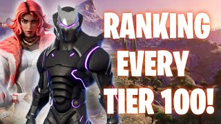 Ranking ALL Fortnite Tier 100 Skins [upl. by Hedva]