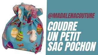 Coudre un petit sac pochon  Tuto Couture Madalena [upl. by Frieder212]