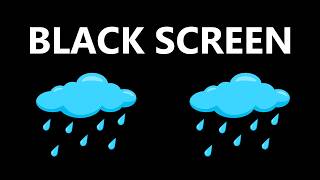 12 Hours Light Rain Sounds  Black Screen  Sleep Study Focus Meditate [upl. by Anderer]