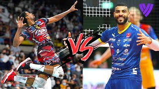 Earvin Ngapeth 🆚 Wilfredo Leon  EPIC Duel of the SuperLega🇮🇹🏐 [upl. by Surad]