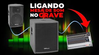 COMO LIGAR MESA DE SOM NO SUBWOOFER  MUNDO DJ [upl. by Bess20]