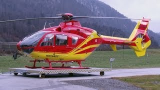 Eurocopter EC135T1 OEXAH SHS  takeoff and landing [upl. by Fasano]