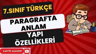 PARAGRAFTA ANLAMYAPI ÖZELLİKLERİ 7SINIF TÜRKÇE  PDF [upl. by Gennifer881]