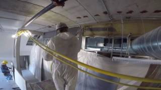 Spray applied cementitious fireproofing [upl. by Ariana]