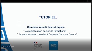 Partie 2 Tutoriel comment remplir son dossier Campus France [upl. by Sergius]