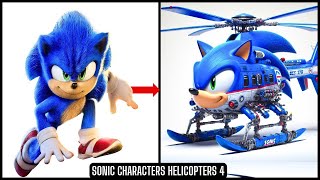 Sonic The Hedgehog All Characters as Helicopters Part 4 [upl. by Gelasius]