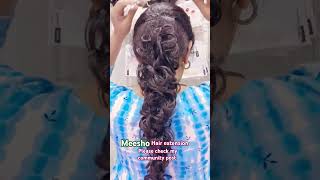 Hair extensionsmeeshofinds fashion hairstyle hairextensions meesho shorts [upl. by Celik]