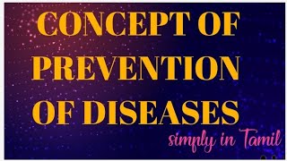 Concept of prevention of diseases  Tamil  Primordial  Primary  Secondary  Tertairy prevention [upl. by Divadleahcim]