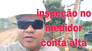 inspeção no medidor conta alta [upl. by Zephan]