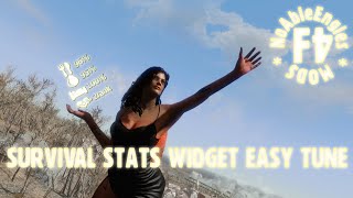 Survival stats widget Easy tune [upl. by Nimaj]