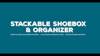 Costco Stackable Shoebox Organizer Assembly Instructions [upl. by Jariah]