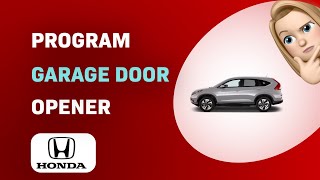 How to Program Your Garage Door Opener in a 2024 Honda CRV [upl. by Magdaia391]