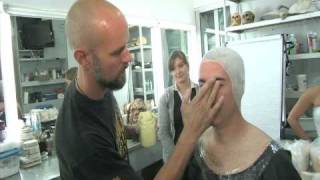 Ed Robertson lifecasting at Complections International Academy of Makeup [upl. by Nenad]