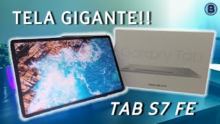 TABLET GALAXY S7 FE em 2022  UNBOXING E IMPRESSÕES  CUSTO BENEFÍCIO [upl. by Zachar684]