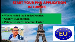 How To Start Applying For PHD Position in Europe  Open PHD Position In Europe Hindi [upl. by Hart]