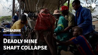 Zimbabwe gold mine shaft collapses  AFP [upl. by Garnet]