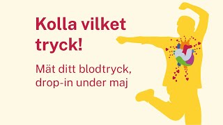 Kolla vilket tryck Mät blodtrycket – drop in under maj [upl. by Yennej759]