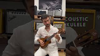 Acoustic Ukulele vs Electric Ukulele 🔥 flightukulele ukulele [upl. by Alaham656]