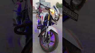 Apache indicator flasher kit 🚨❤️💓indicator lights change modified ytshortsindia viralvideo tvs [upl. by Streeto370]