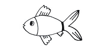 HowtodrawFishdrawingfromletterEasyfishdrawingfishdrawingforbeginnersArtist Zahidul [upl. by Kinemod]