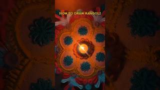 How to draw Rangoli rangoli art trending shorts [upl. by Arammahs]