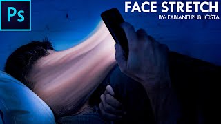 FACE STRETCH  Photoshop  TUTORIAL 95  Español [upl. by Ennove]