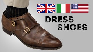 Italian vs American vs English Mens Dress Shoes amp What Distinguishes Them  Gentlemans Gazette [upl. by Sid]