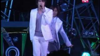 TVXQ  A Whole New World live [upl. by Odnomra56]