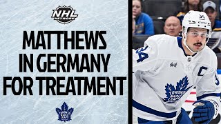 Auston Matthews getting injury treatment in Germany [upl. by Brosy]