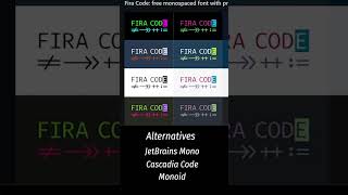 The Best Vscode Font Ligatures with Fira Code [upl. by Yadsnil]