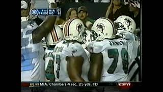 2005 Dolphins at Saints Week 8 [upl. by Ardnovahs]