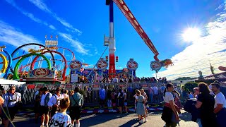 Oktoberfest München 2023 Alle Fahrgeschäfte [upl. by Domineca192]